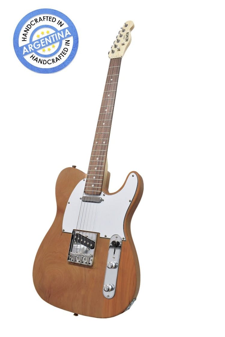 Newen TL electric guitar in dark wood finish
