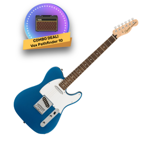 Fender Squier Affinity Series Telecaster Electric Guitar - Lake Placid Blue-COMBO Deal