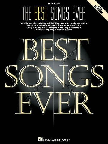 The Best Songs Ever Easy Piano (6th ed)