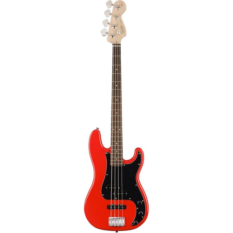 Squier Affinity Series Precision PJ Electric Bass Guitar, Indian Laurel Fingerboard, Race Red
