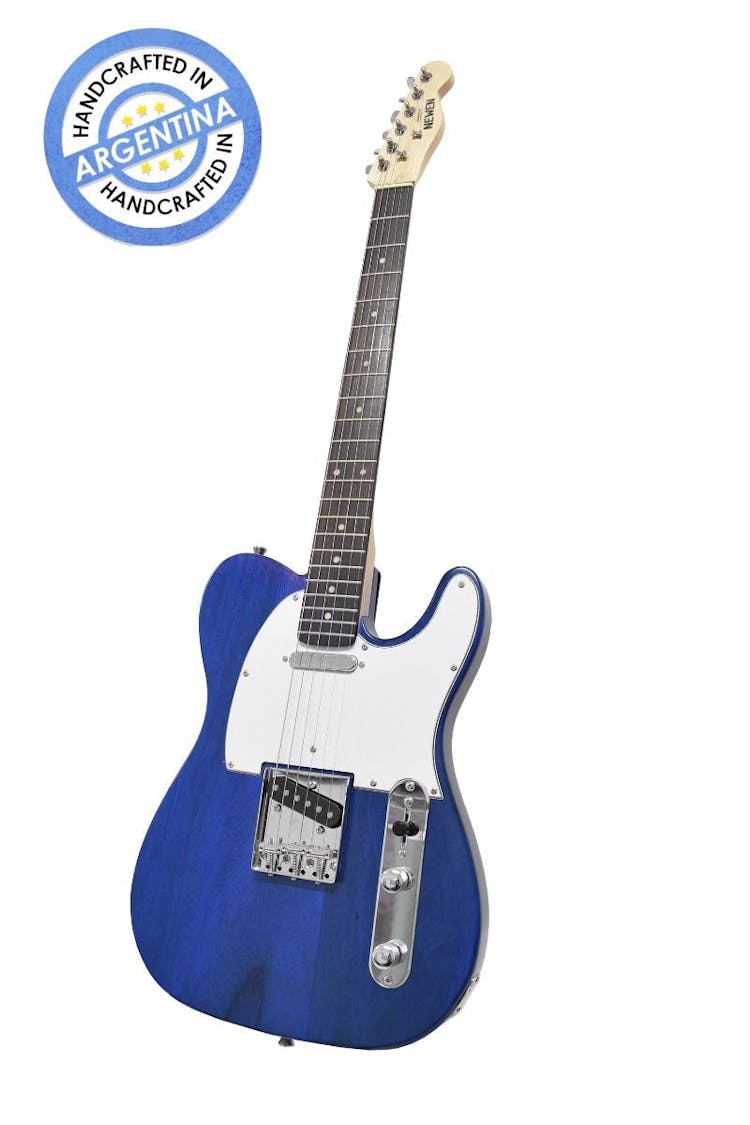 Newen TL electric guitar in blue wood finish